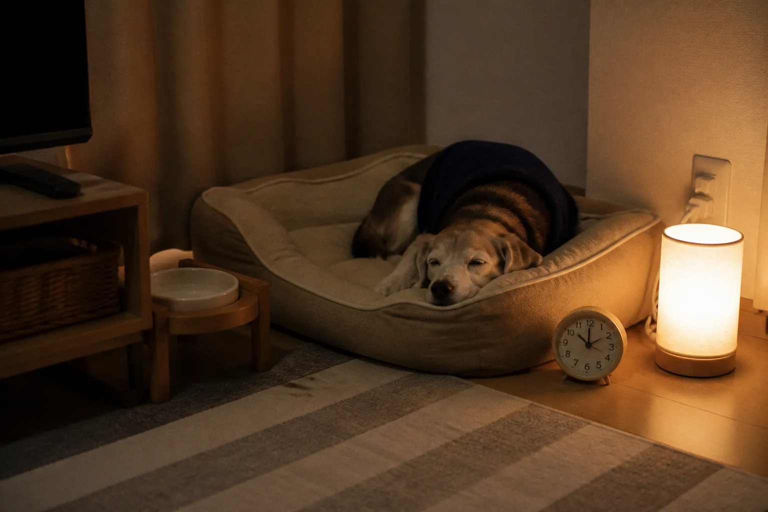 老犬の夜鳴き対策｜不安を和らげる環境づくりと夜間ケアの具体的実践手順
