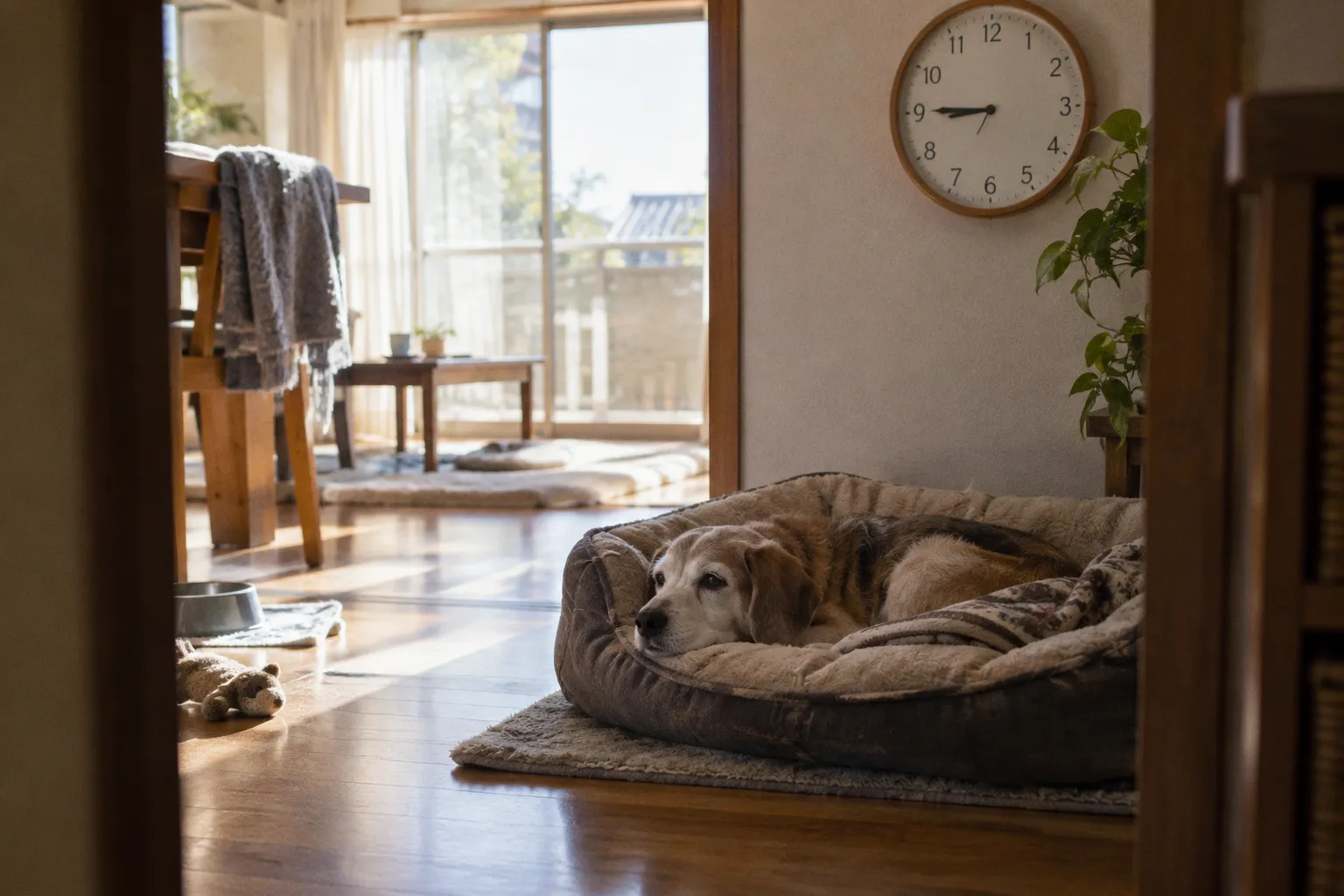 老犬の夜鳴き対策:認知症による昼夜逆転を整える生活習慣