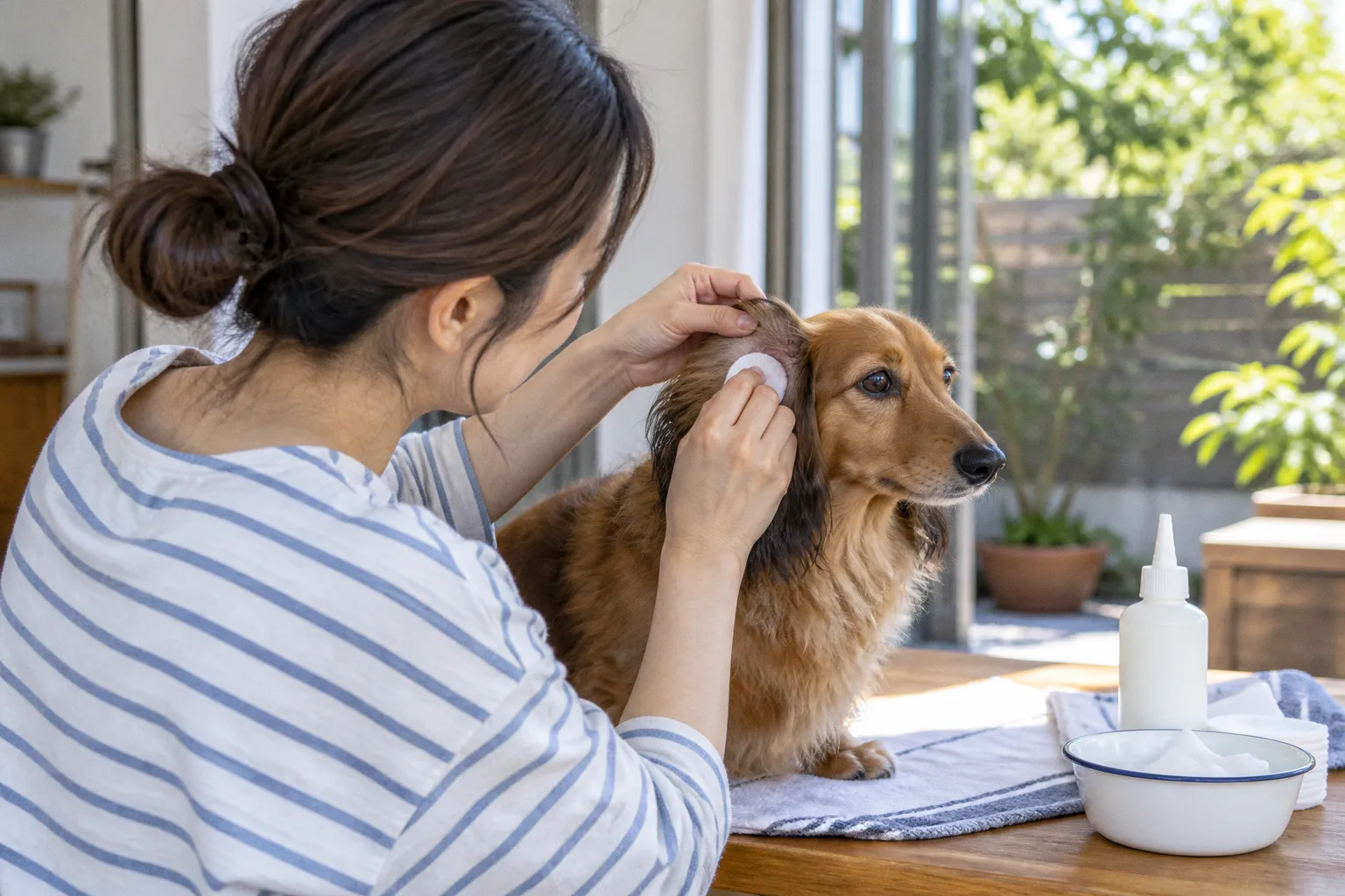犬の耳掃除実践ステップ|外耳炎を防ぐ準備から洗浄・拭き取りまでの全工程